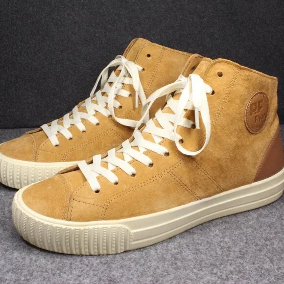 PF Flyers Gitman Bros Camel Suede Made in USA Sneakers Mens Size 12 (11.5) - Picture 1 of 12